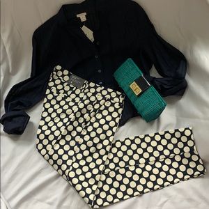 J Crew Factory skimmer pant, City Fit NWT